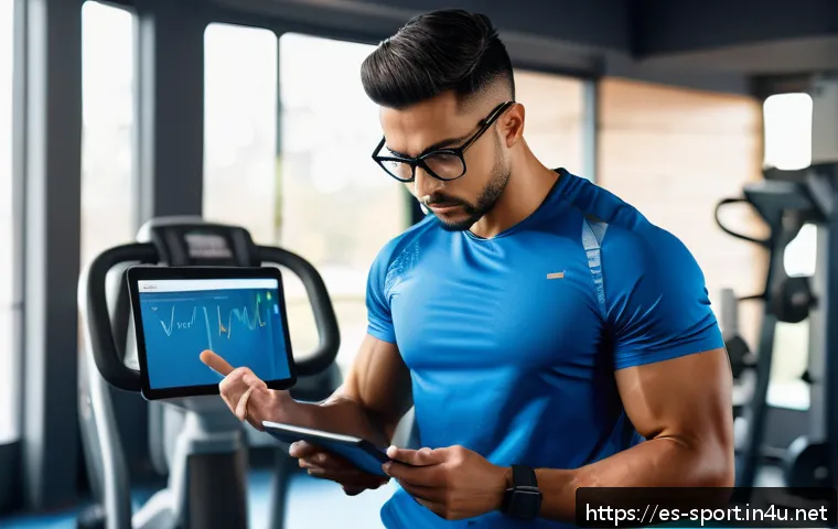 생활체육지도사 실기시험 준비 노하우 - A focused young Hispanic fitness coach in a bright, well-organized gym setting, studying anatomical ...